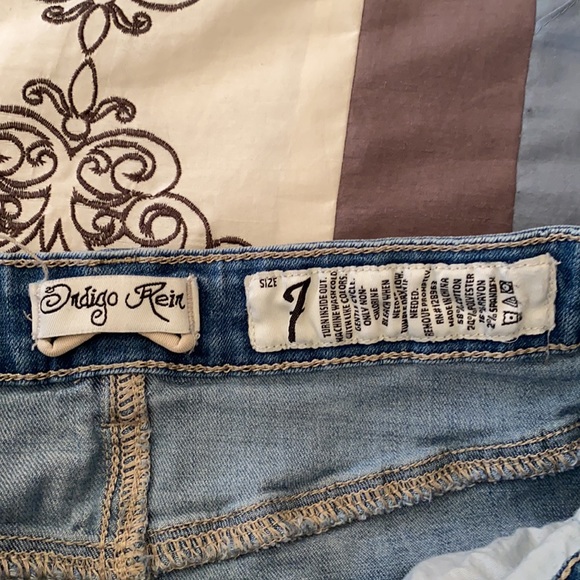 Indigo Rein mini denim skirt size 7 - Picture 4 of 9